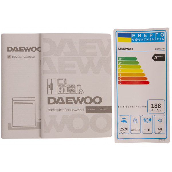 Фото - Посудомийна машина вбудована Daewoo DI549SX4UA