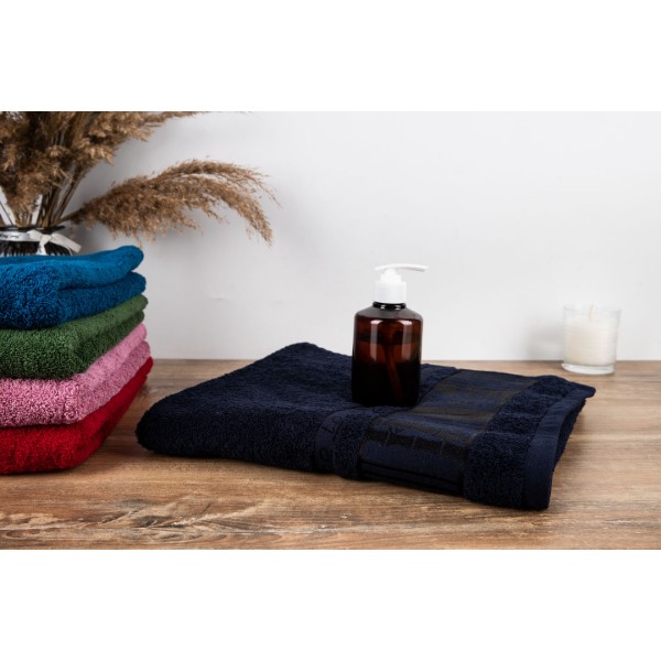 Фото - Рушник банний GM Textile махровий темно-синій бамбук 70x140