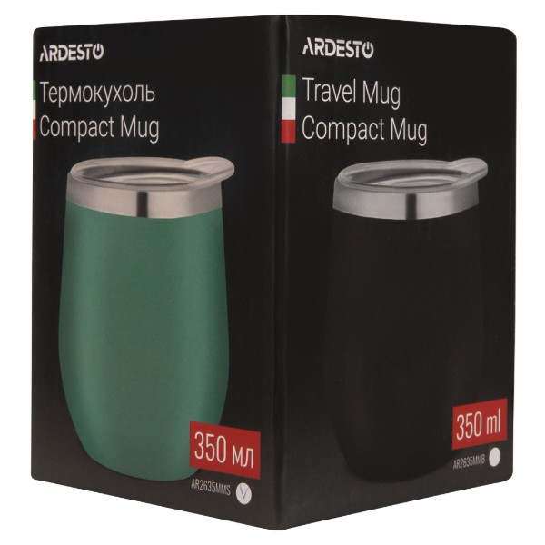 Фото - Термочашка ARDESTO Compact Mug 350 мл Blue (AR2635MMS)