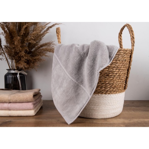 Фото - Рушник для рук GM Textile махровий срібний Міладо 40x70