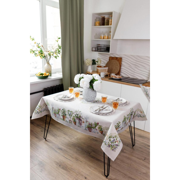 Фото - Скатертина прямокутна Прованс GARDEN 160х250 см (035344)