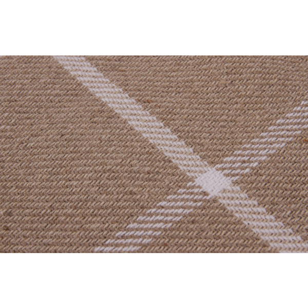 Фото - Плед полуторний Vladi Валенсія Harry біл-пісок-пісок 140х200