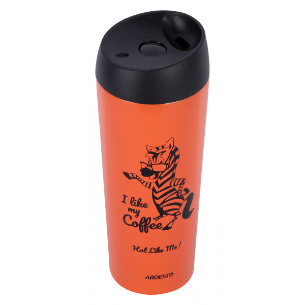 Фото - Термокружка Ardesto Coffee Time Zebra 450 мл (AR2645DTO)