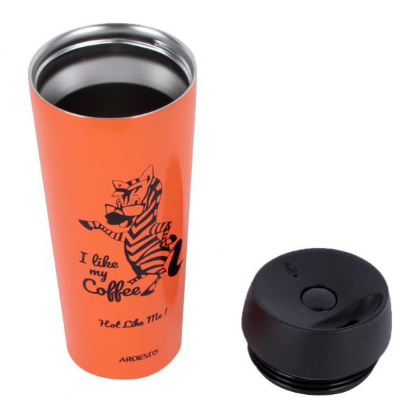 Фото - Термокружка Ardesto Coffee Time Zebra 450 мл (AR2645DTO)