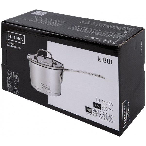 Фото - Ківш Lessner Alhambra 1,6 л (55885-16s)