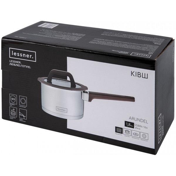 Фото - Ківш Lessner Arundel 1,8 л (55884-16s)