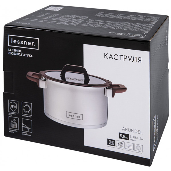 Фото - Кастрюля Lessner Arundel 5,8 л (55884-24)