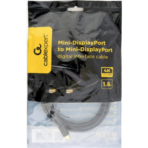 Фото - Кабель Cablexpert MiniDisplayPort-MiniDisplayPort 1.8m Black (CCP-mDPmDP2-6)