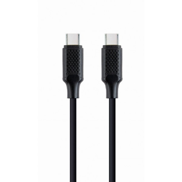 Фото - Кабель синхронізації даних Cablexpert USB 2.0 Power Delivery (PD) 60 Ватт, C-папа/C-папа, 1,5 m (CC-USB2-CMCM60-1.5M)