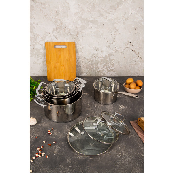 Фото - Ківш Krauzer Graphite 1.8 л 16 см (78310)