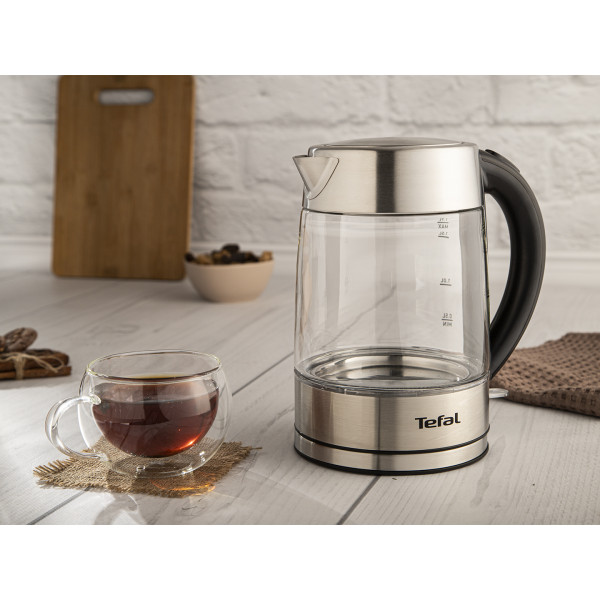 Фото - Электрический чайник Tefal Glass kettle KI772D38