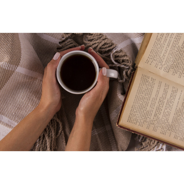 Фото - Плед полуторний Vladi Валенсія Harry біл-пісок-пісок 140х200