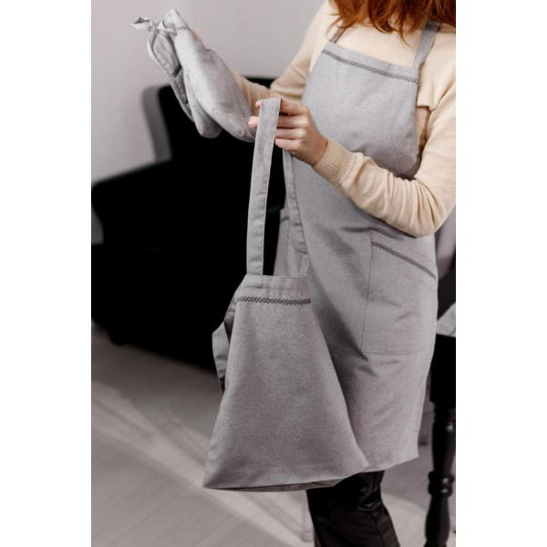 Фото - Шоппер Прованс RINO серая 40х32 см (037233)