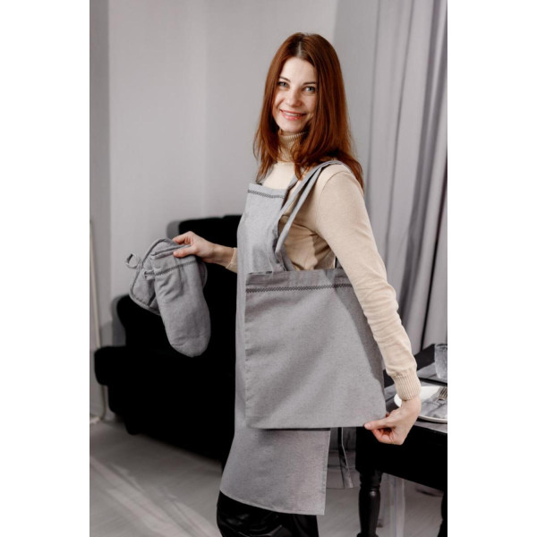 Фото - Шоппер Прованс RINO серая 40х32 см (037233)