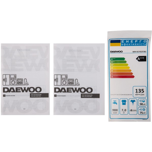 Фото - Пральна машина Daewoo WM-SG7452F3B1