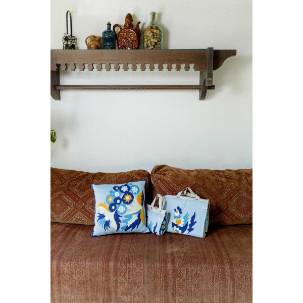 Фото - Наволочка Прованс В'язана Самчиківські мотиви 45х45 см (041855)