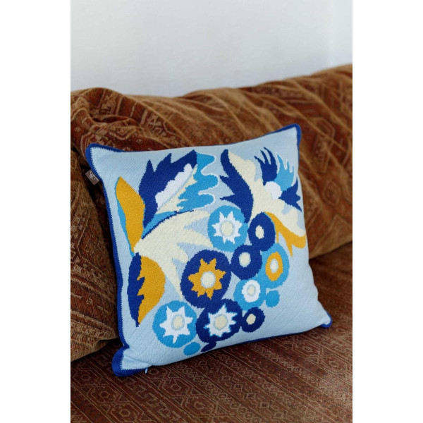 Фото - Наволочка Прованс В'язана Самчиківські мотиви 45х45 см (041855)