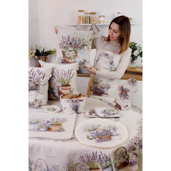 Фото - Скатерть овальная Прованс Provence 160х180 см (039126)