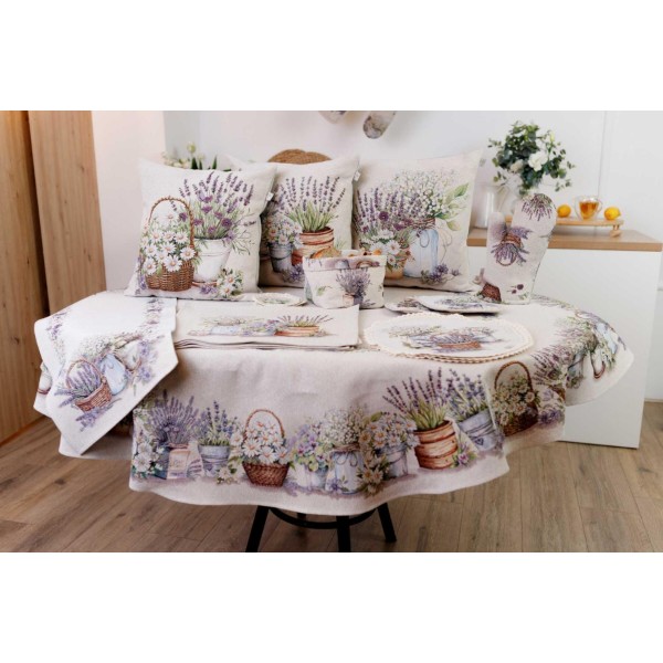 Фото - Скатерть овальная Прованс Provence 160х250 см (039128)