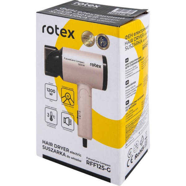 Фото - Фен Rotex RFF125-G FutureCare Compact