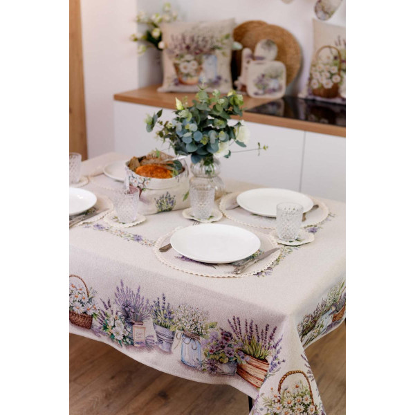 Фото - Скатертина прямокутна Прованс Provence 135х300 см (039120)