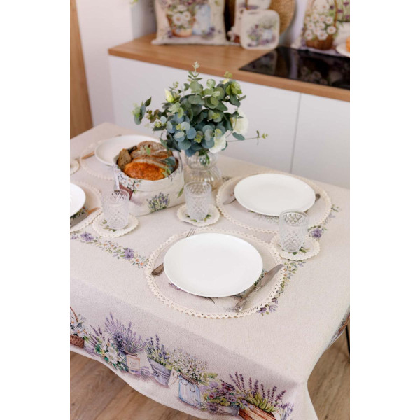 Фото - Скатертина прямокутна Прованс Provence 135х180 см (039114)