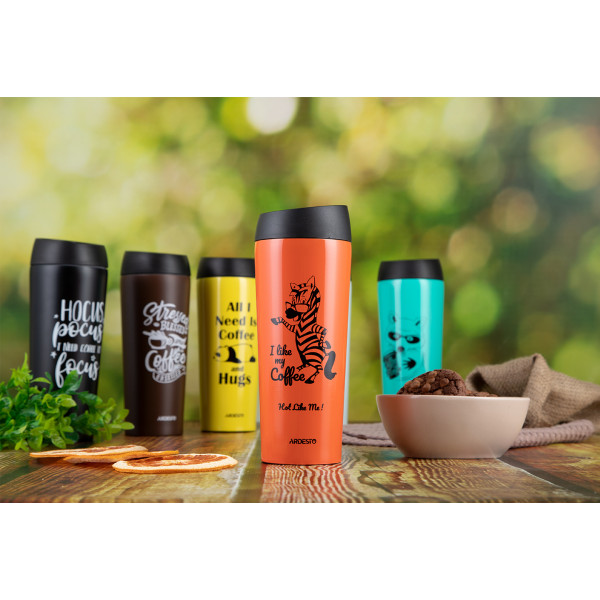 Фото - Термокружка Ardesto Coffee Time Zebra 450 мл (AR2645DTO)