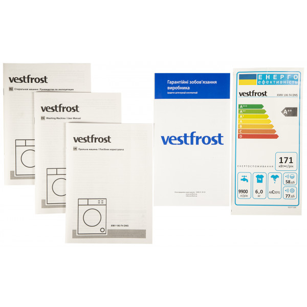 Фото - Пральна машина Vestfrost XMV106F4DNS