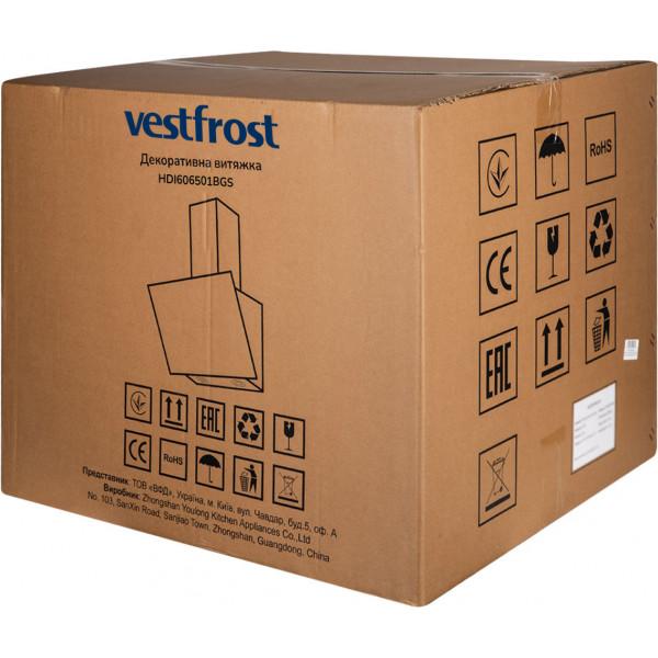 Фото - Уценка - Вытяжка декоративная Vestfrost HDI606501BGS