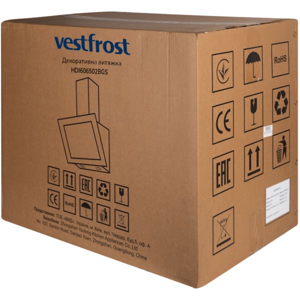 Фото - Вытяжка декоративная Vestfrost HDI606502BGS