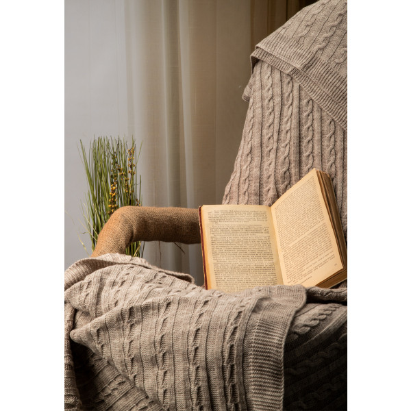 Фото - Плед односпальний Прованс SOFT коси Лате 140х180 (011690)