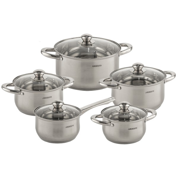 Фото - Набір посуду ARDESTO AR1910PS Gemini Gourmet Varese 10 пр.