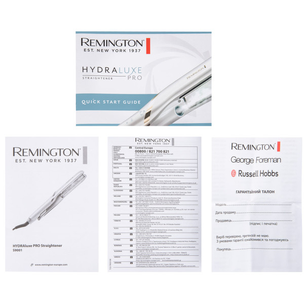 Фото - Паровий вирівнювач волосся Remington S9001 Hydraluxe Pro