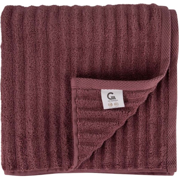 Фото - Рушник банний GM Textile махровий Бабл Зеро Твіст теракот 70х140