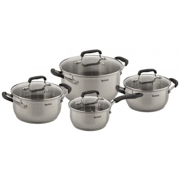 Фото - Набор посуды Tefal E493S874 Cook&Cool 8 пр., 18/20/24 см, сотейник 16 см с/кр Фото - Набор посуды Tefal E493S874 Cook&Cool 8 пр., 18/20/24 см, сотейник 16 см с/кр