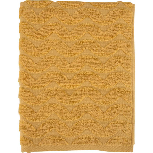 Фото - Полотенце для лица GM Textile махровое жаккардовое желтый (зигзаг) 50х90