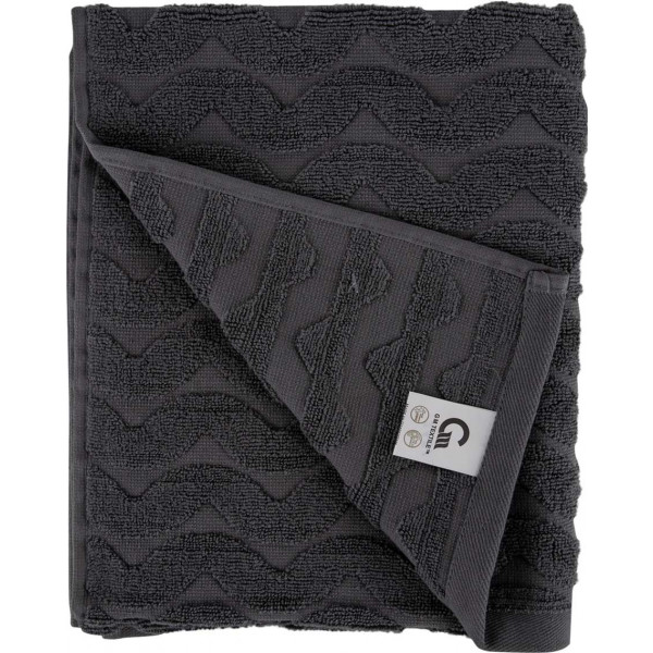 Фото - Рушник для обличчя GM Textile махровий жакардовий сірий (зігзаг) 50х90