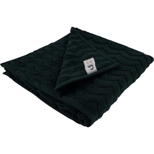 Фото - Полотенце банное GM Textile махровое жаккардовое зеленый (зигзаг) 70х140