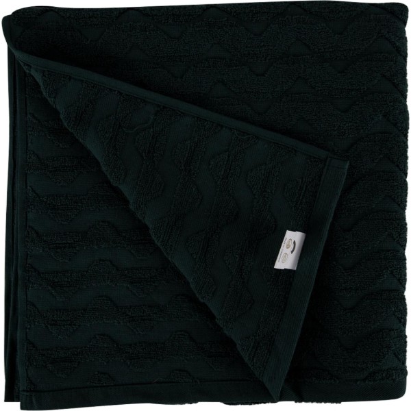 Фото - Полотенце банное GM Textile махровое жаккардовое зеленый (зигзаг) 70х140