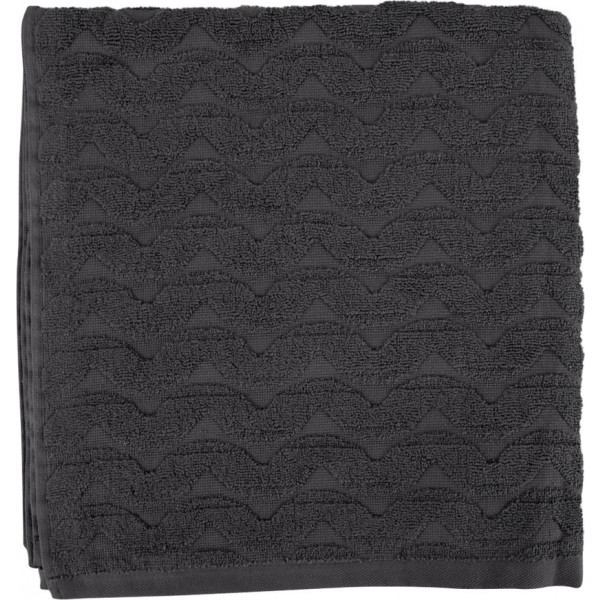 Фото - Полотенце банное GM Textile махровое жаккардовое серый (зигзаг) 70х140