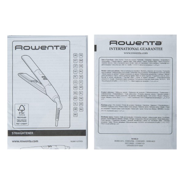Фото - Вирівнювач волосся Rowenta Liss & Curl 2в1 (SF4620F0)