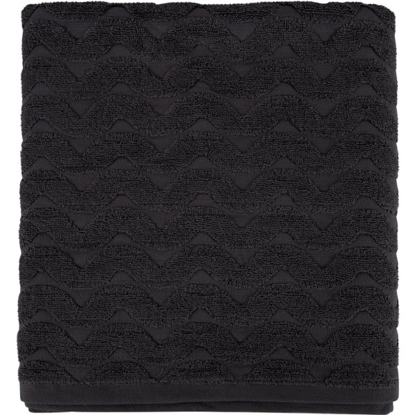 Фото - Рушник банний GM Textile махровий жакардовий сірий (зігзаг) 100х150