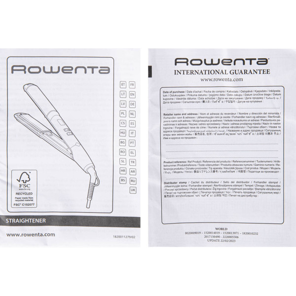 Фото - Выпрямитель волос Rowenta SF4641F0