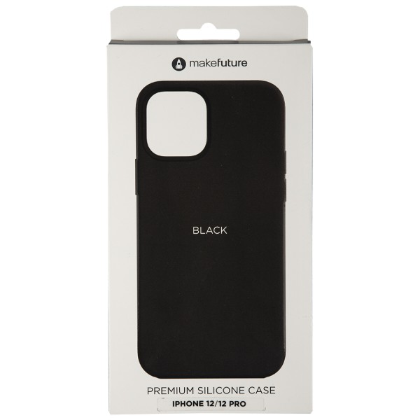 Фото - Бампер для смартфону MakeFuture Premium Silicone Apple iPhone 12/12 Pro Black (MCLP-AI12/12PBK)