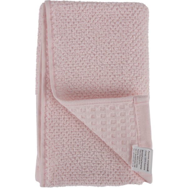 Фото - Рушник банний GM Textile махровий вафельний бордюр світло-бежевий 70х140