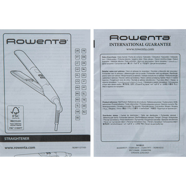 Фото - Выпрямитель волос Rowenta Karl Lagerfeld Pro Stylist Straightener (SF466LF0)