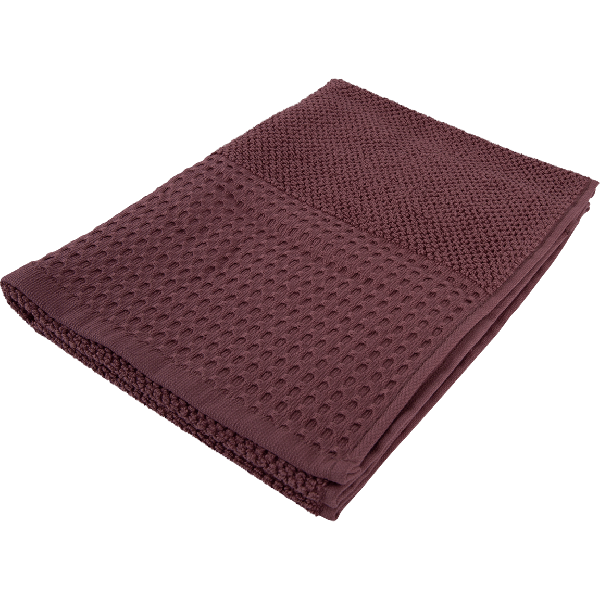 Фото - Рушник для обличчя GM Textile махровий вафельний бордюр теракот 50х90
