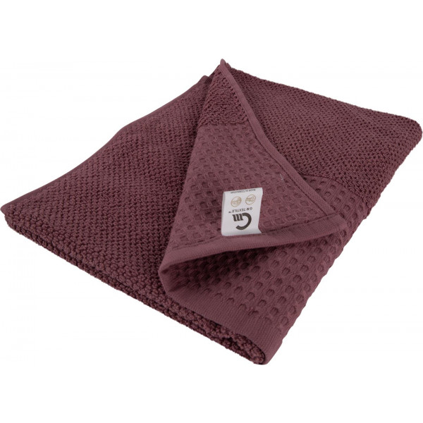 Фото - Рушник для обличчя GM Textile махровий вафельний бордюр теракот 50х90