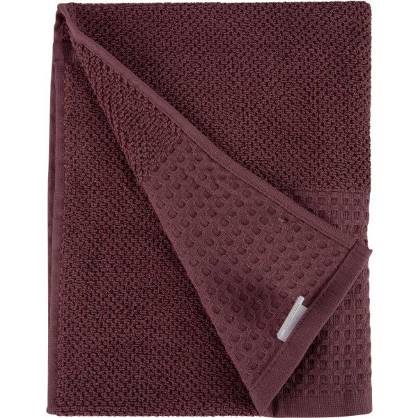 Фото - Рушник для обличчя GM Textile махровий вафельний бордюр теракот 50х90