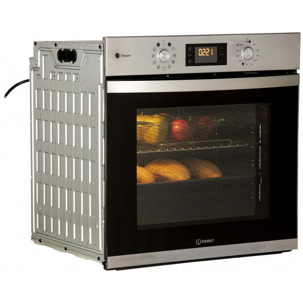 Фото - Духова шафа + варильна поверхня газова Indesit IFWS 3841 JH IX + THP 641 IX/I